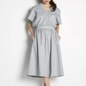 ACHRO high waist midi skirt NWT